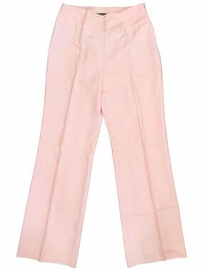 Ralph Lauren 100% Silk Baby Pink Wide Leg Trousers
